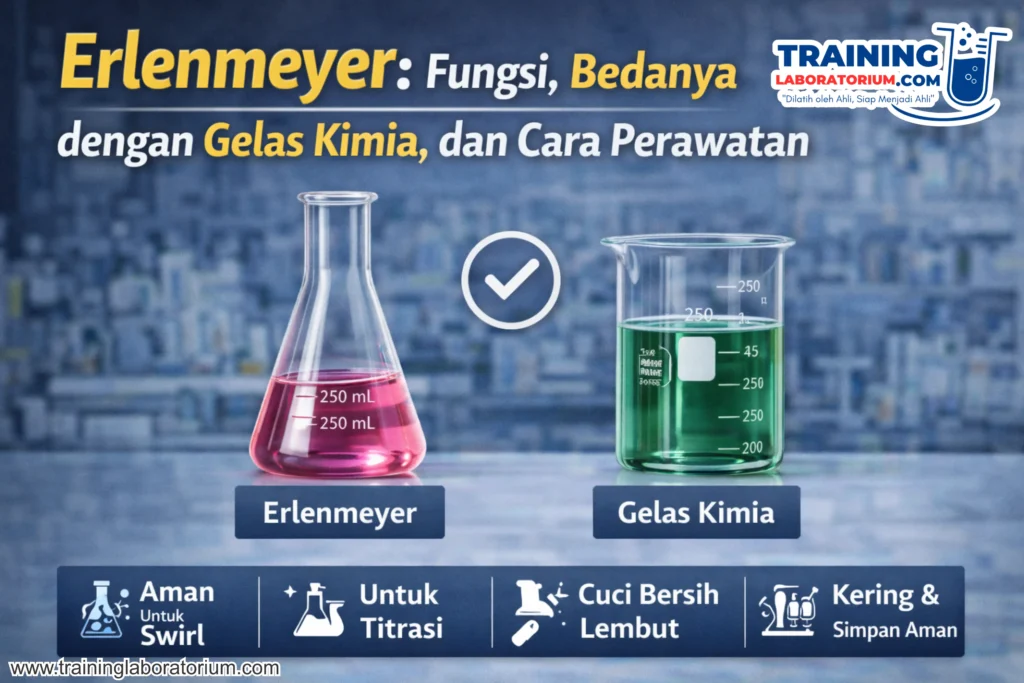 Erlenmeyer Fungsi Bedanya dengan Gelas Kimia, dan Cara Perawatan